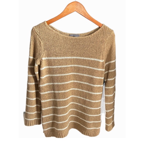 Vince Sweaters - VINCE Camel Stripe Knit Sweater